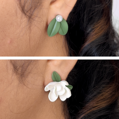 Blossom & Leaf Fusion Stud