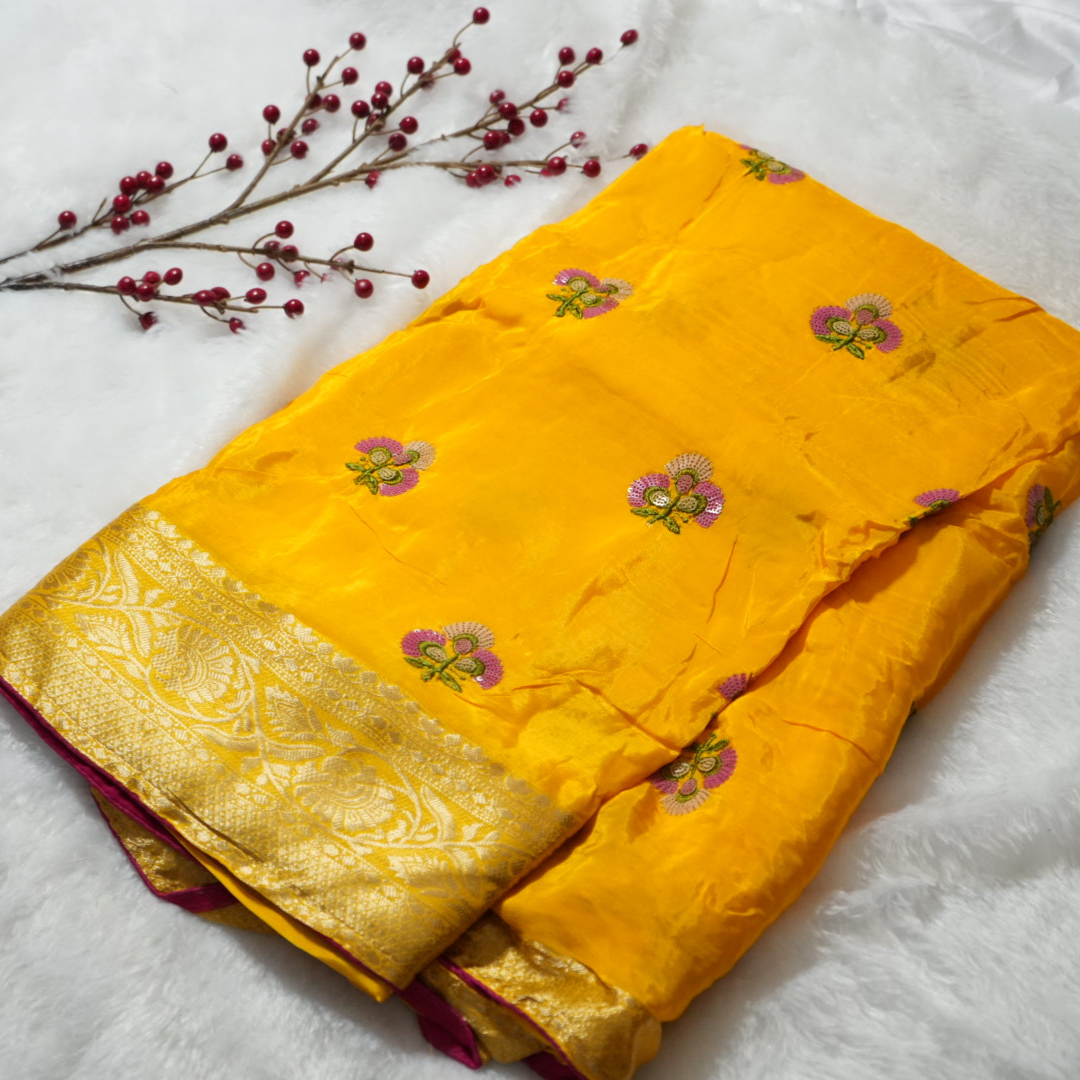 Gajji silk saree