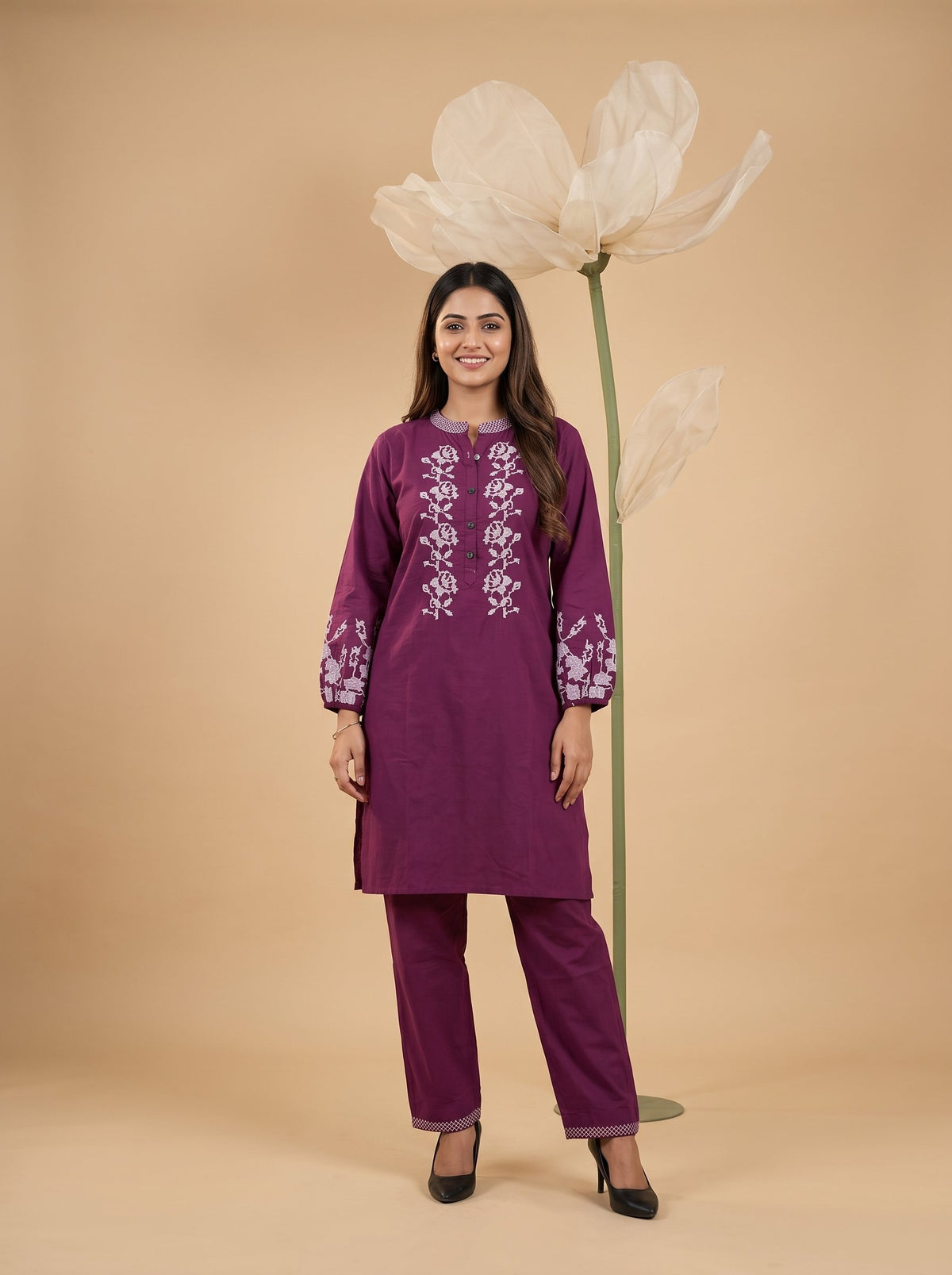 Pure Cotton short top two piece co-ord set